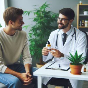 Doctor giving CBD